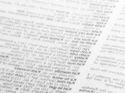 A glossary of terms